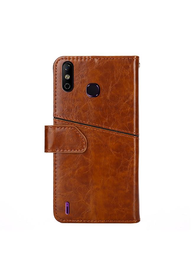 Zaboon Case For Infinix Smart 4 X653 Geometric Stitching Horizontal Flip Leather Phone Case - Image 3