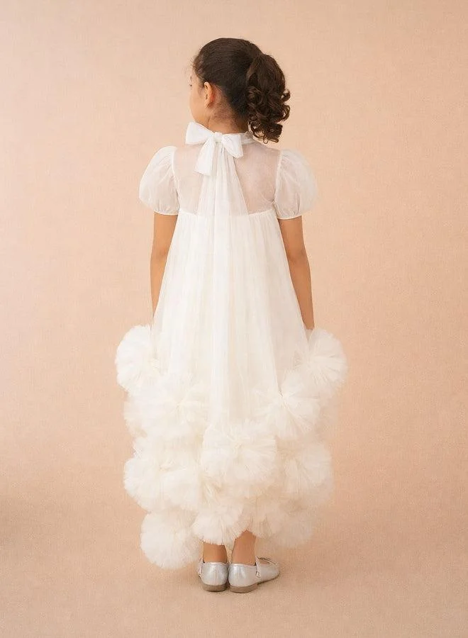 Via Bambino Ivory Cloud Couture Dress 3204