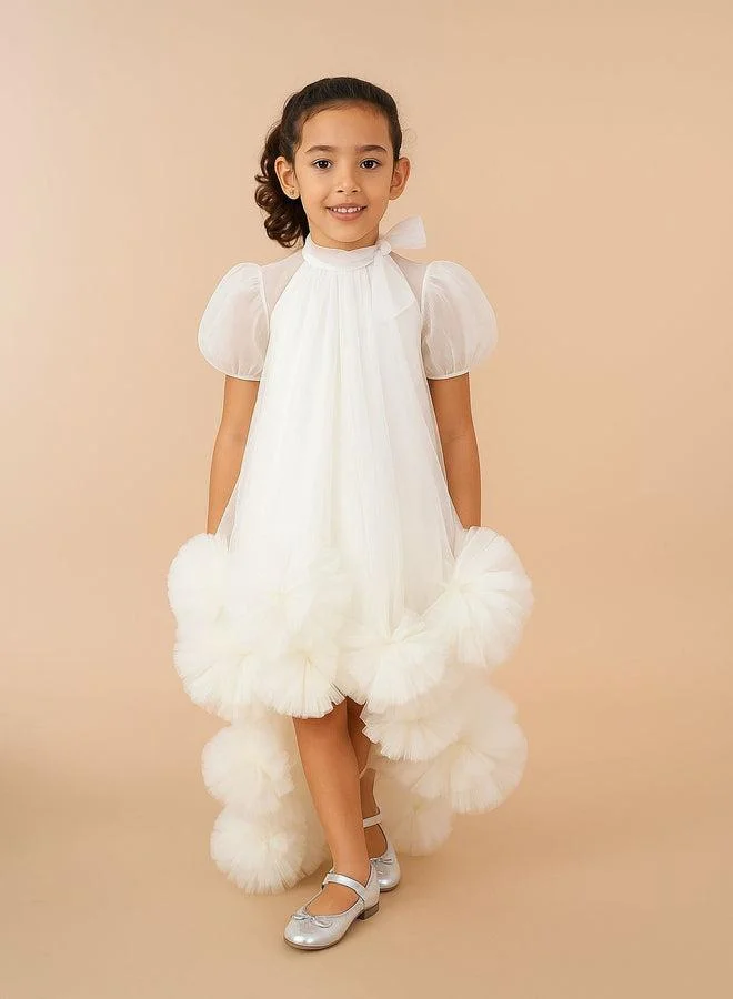 Via Bambino Ivory Cloud Couture Dress 3204