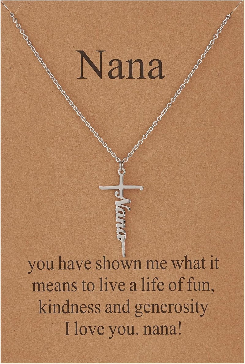 Lcherry Faith Cross Pendant Necklace for Women Religious Christian Jewelry Mother's Day Gifts for Women - Image 1