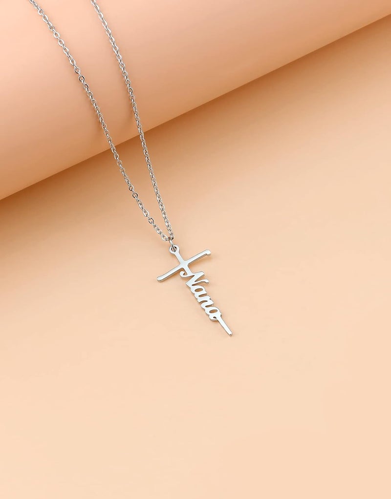 Lcherry Faith Cross Pendant Necklace for Women Religious Christian Jewelry Mother's Day Gifts for Women - Image 4