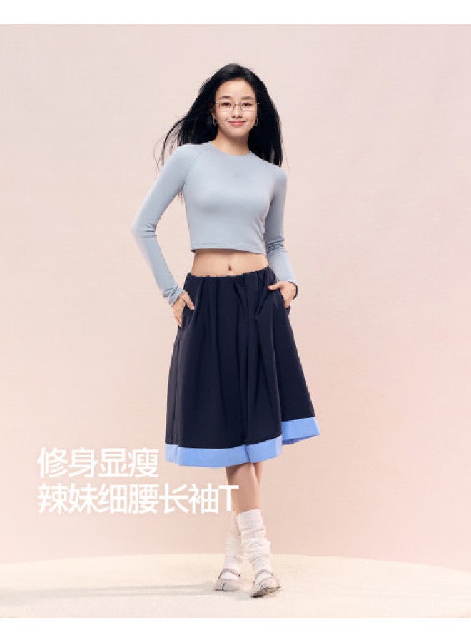 SIINSIIN Short Sleeve T-Shirt Women 2025 New Autumn Winter American Style Hot Girl Base Layer Slim Fit Top - Image 1