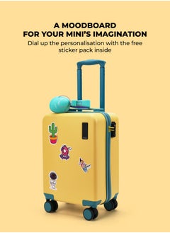 Mokobara MOKOBARA The Moko Blocks Unbreakable Polycarbonate Extra Light Weight Kids Luggage | Hard Trolley Suitcase for Kids (38 cms (7-12 Years), Cotton Candy)  - Image 3