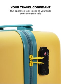 Mokobara MOKOBARA The Moko Blocks Unbreakable Polycarbonate Extra Light Weight Kids Luggage | Hard Trolley Suitcase for Kids (38 cms (7-12 Years), Cotton Candy)  - Image 4