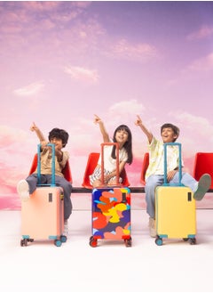 Mokobara MOKOBARA The Moko Blocks Unbreakable Polycarbonate Extra Light Weight Kids Luggage | Hard Trolley Suitcase for Kids (38 cms (7-12 Years), Cotton Candy)  - Image 5