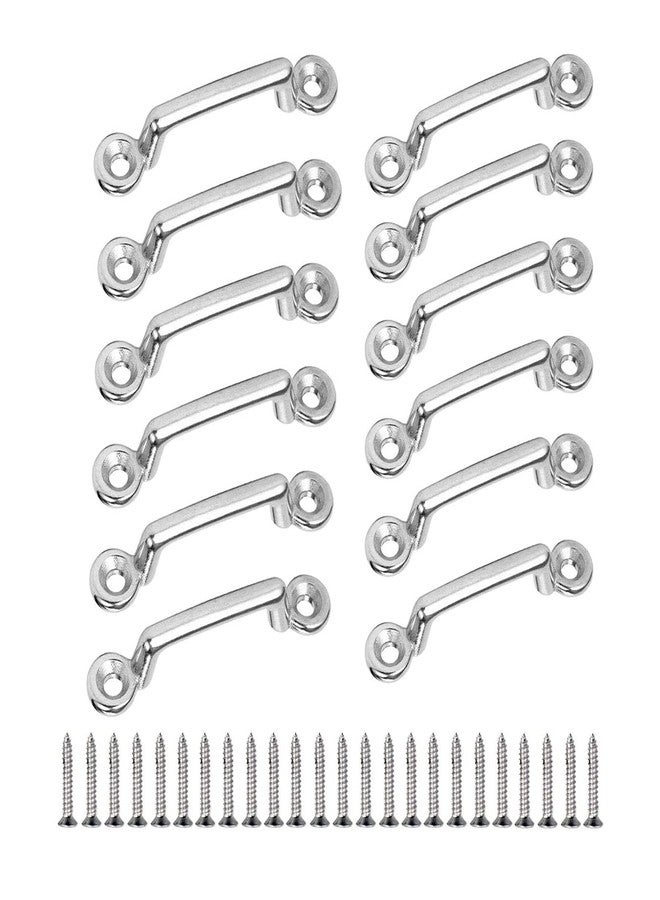 Abimars Bimini Top Strap Pad Eye Footman Loop, 12PCS 316 Stainless Steel Footman's Loop for 1in or 1 1/2in Tie Down Strap, Kayak Deck Loops, Tie Down Anchor Point - Image 1