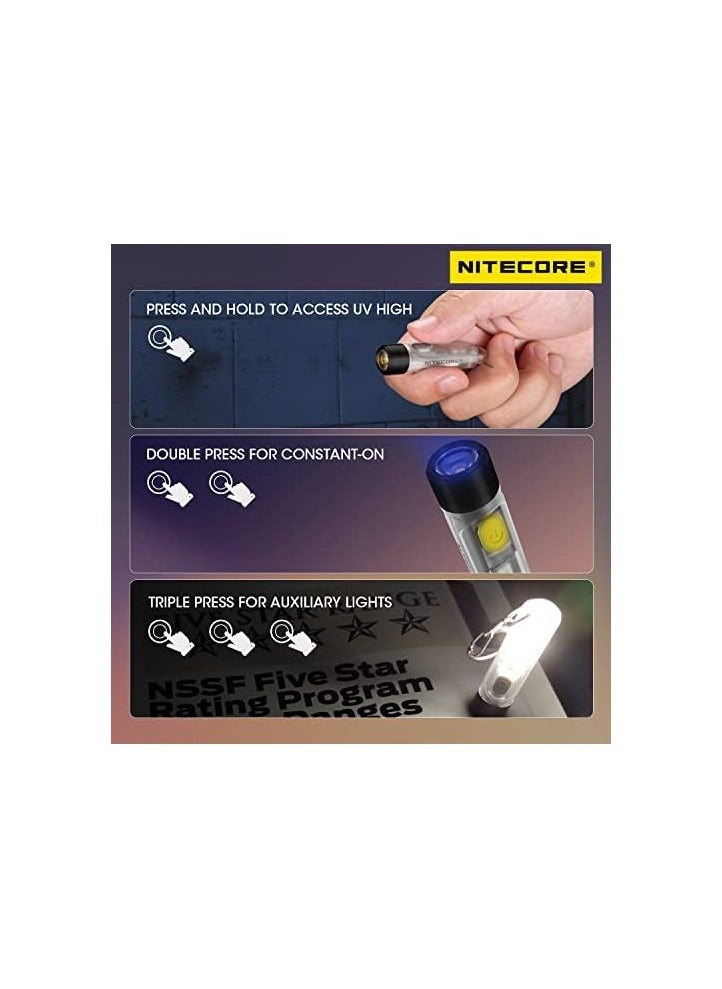 NITECORE Nitecore TIKI UV(365nm UV) - 1000mW - USB Rechargeable UV Keychain Flashligh  - Image 3