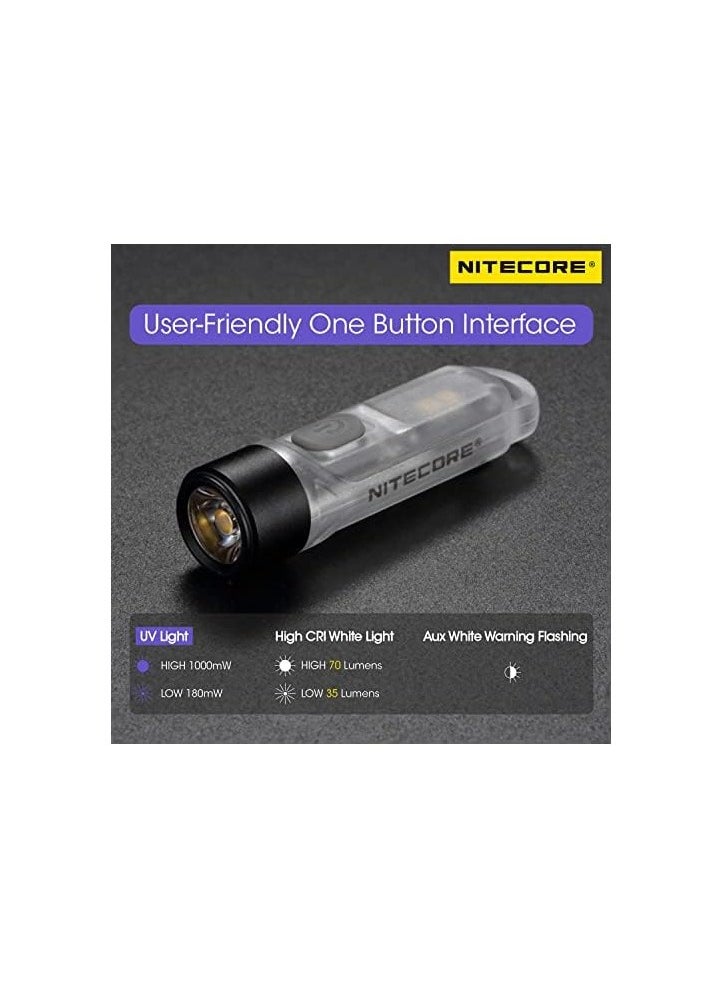 NITECORE Nitecore TIKI UV(365nm UV) - 1000mW - USB Rechargeable UV Keychain Flashligh  - Image 2