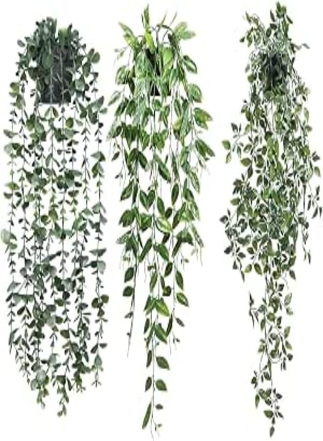 70cm Artificial Hanging Plant with 9cm Pot Cascading Waterfall Design for Indoor and Outdoor Home Wall Decor Realistic Faux Greenery Foliage Decor