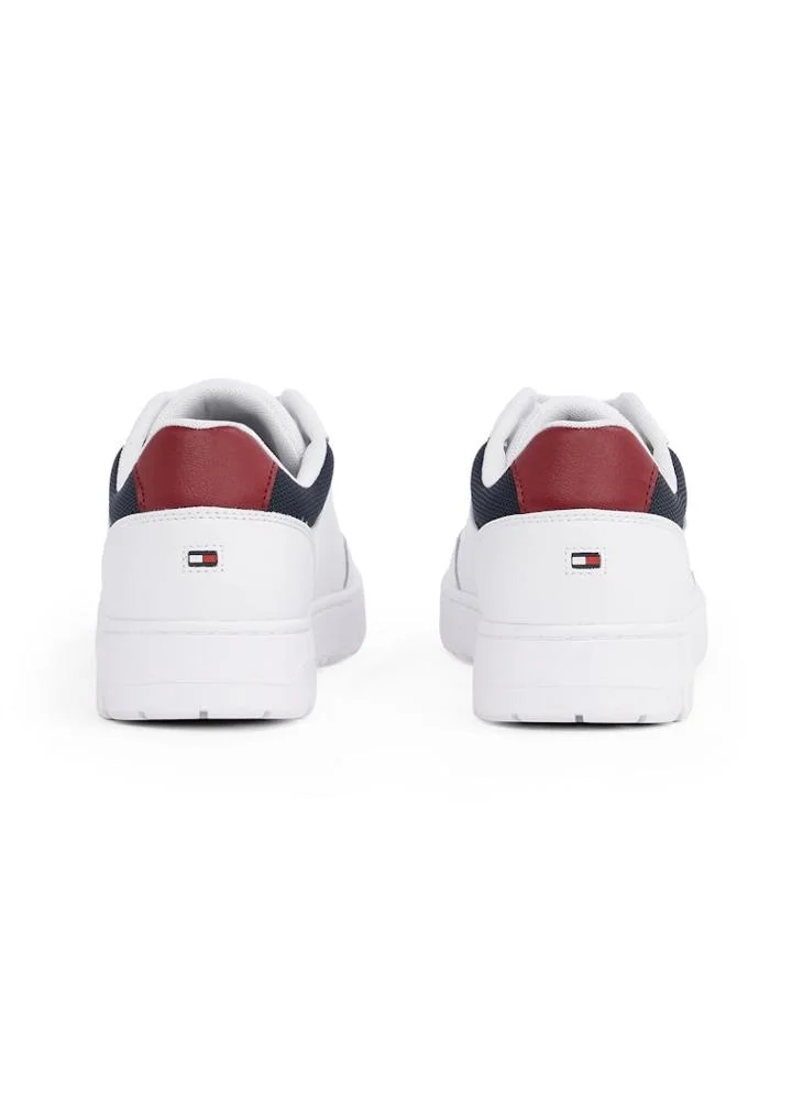 TOMMY HILFIGER Lace Up Low Top Leather Sneakers
