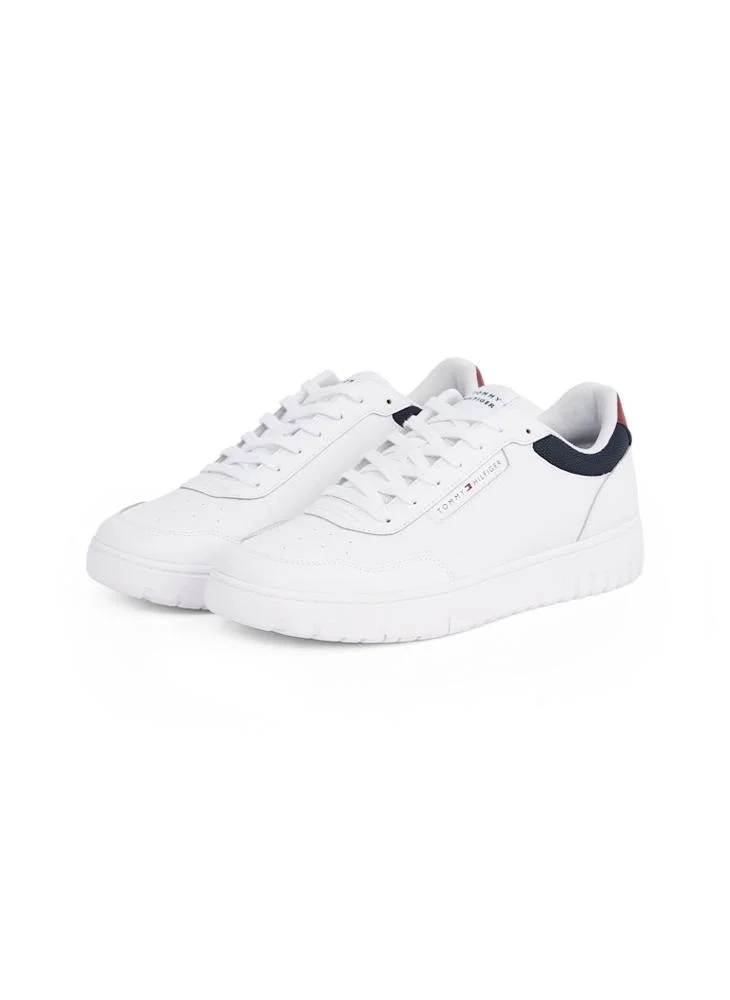 TOMMY HILFIGER Lace Up Low Top Leather Sneakers