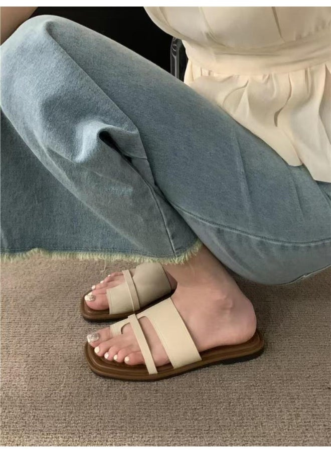 GELESE New Women's Slip-On Sandals - Simple Design, Perfect Match for Dresses, Roman Style  - Image 3