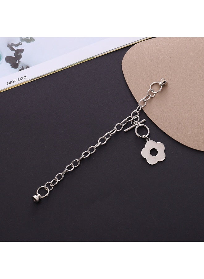 NIBEMINENT Phone Charm/ Chain Strap for Women Girls, Metal Smiley Cell Phone Case Lanyard Wrist Strap