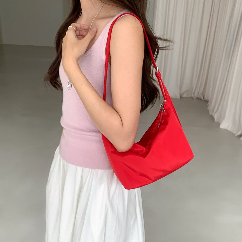 Korean-style Fabric Small Square Tote Bag, Lightweight and Versatile, Casual Shoulder Bag for Women - Image 3