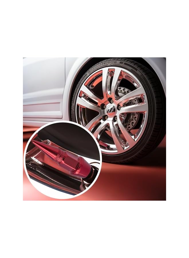 S-TOP Spiked Valve Caps, 8 PCS 45mm Long Aluminum Alloy Air Stem Covers, Dust-Proof Leak-Resistant Tire Caps for Cars Trucks SUVs, Decorative Accents for Bikes Motorcycles - Image 4