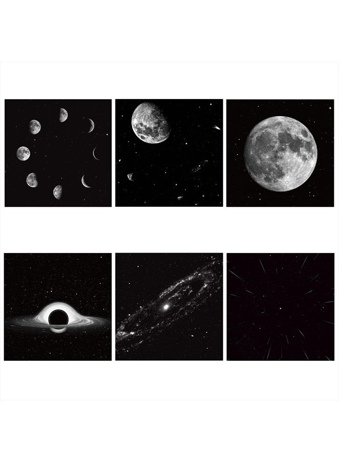 POCOCO Moon and Stars - Discs for POCOCO Galaxy Projector, 5k Ultra HD, 6 Pieces (No Projector) - Image 1