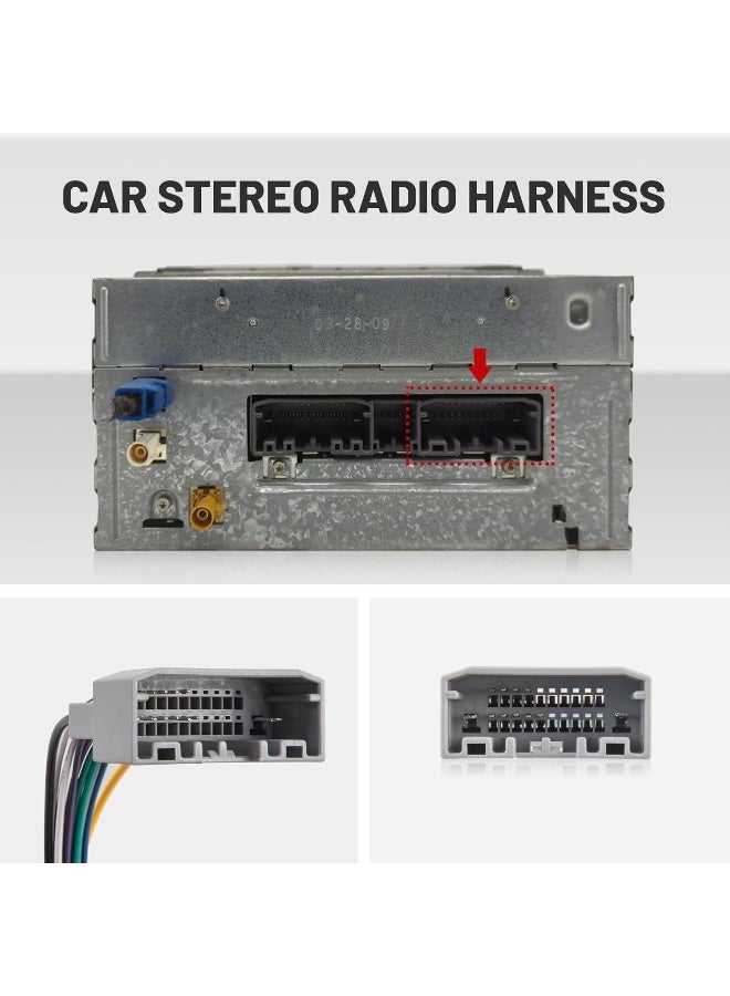 RED WOLF Car Stereo Wire Harness Aftermarket Radio Sirius CD Player Install Connector Adapter Replacement for 2007-2011 Dodge/Chrysler/Jeep - Image 4