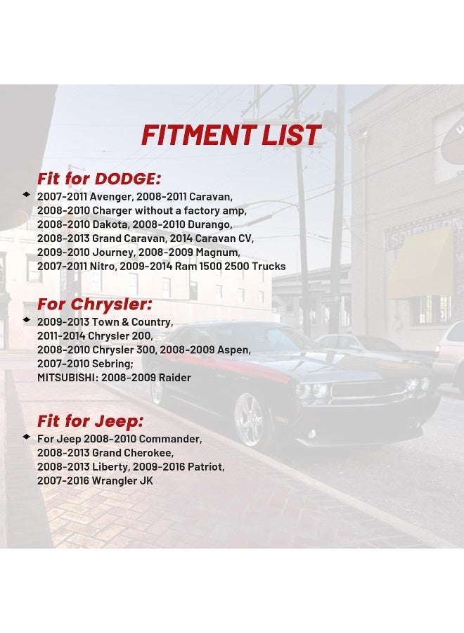 RED WOLF Car Stereo Wire Harness Aftermarket Radio Sirius CD Player Install Connector Adapter Replacement for 2007-2011 Dodge/Chrysler/Jeep - Image 2