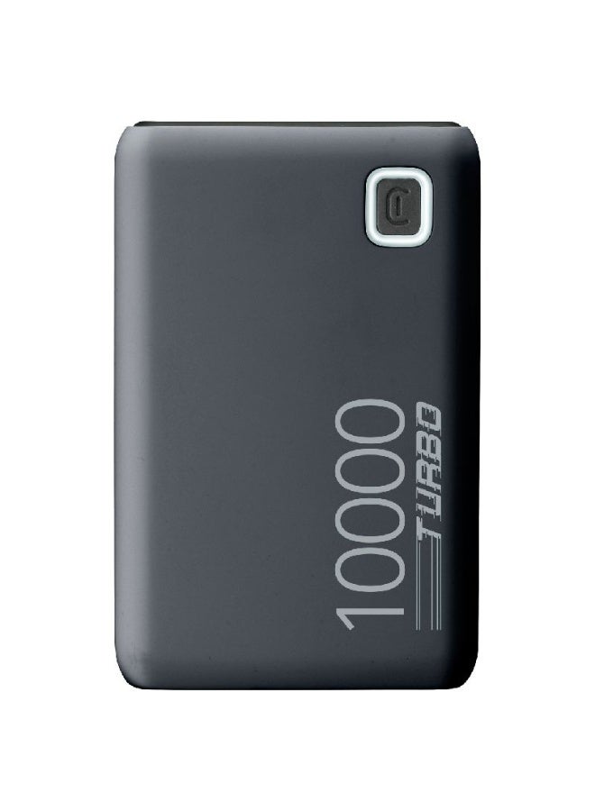 سيلولار لاين باور بانك Cellularline Essence Turbo بسعة 10000mAh – شحن سريع 20 واط، 3 منافذ، أسود - Image 2