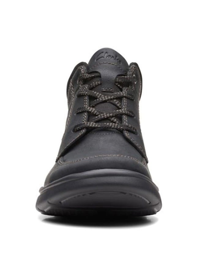 clarks Men's Bradley Mid Oxford Boot, Black Tumbled Leather, 42 EU - Image 3