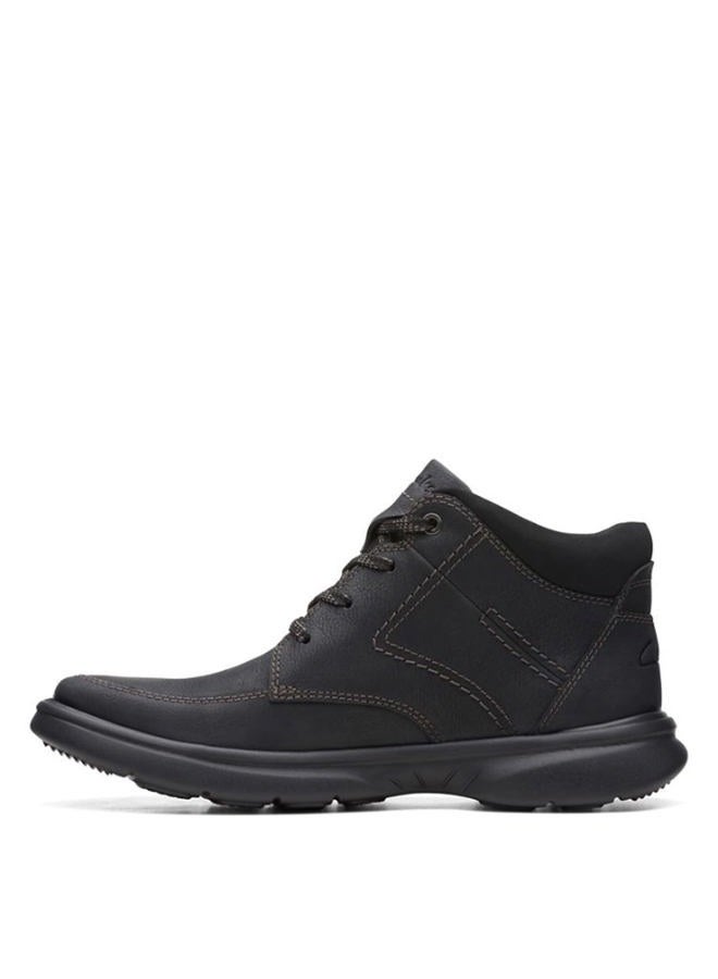 clarks Men's Bradley Mid Oxford Boot, Black Tumbled Leather, 42 EU - Image 5