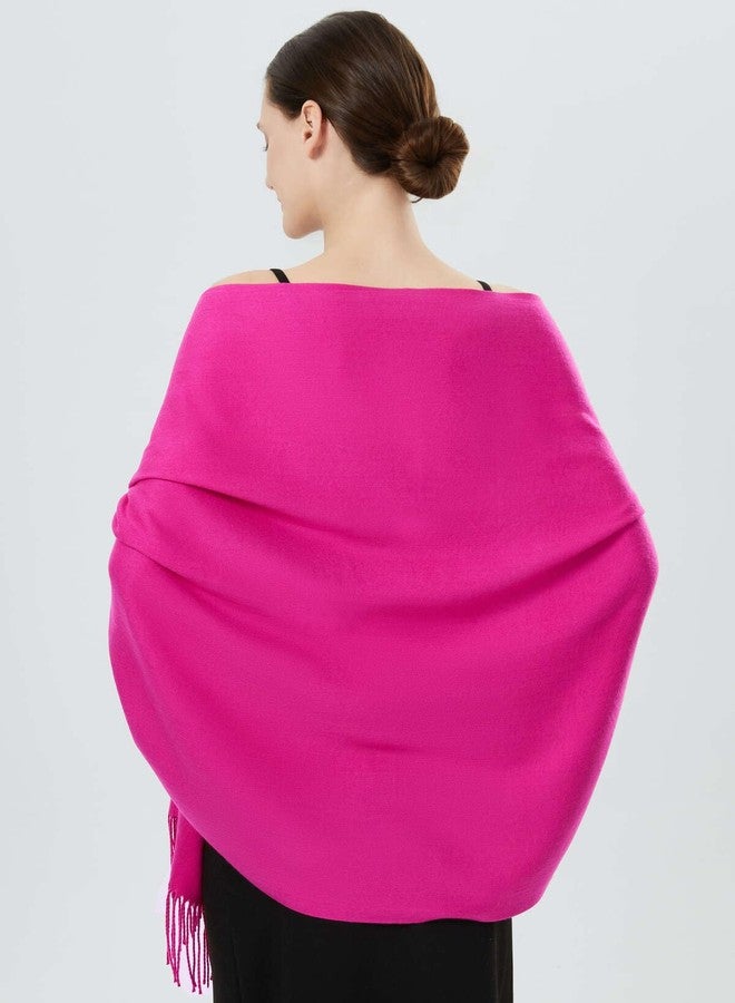 QBSM Large Soft Wedding Evening Pashmina Shawls Wrap Scarfs for Women - Image 5