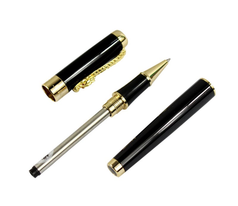 Gullor Luxury Roller Ball Pen Jinhao 1200 Black with Golden Dragon Clip Nice Gift Pen - Image 5