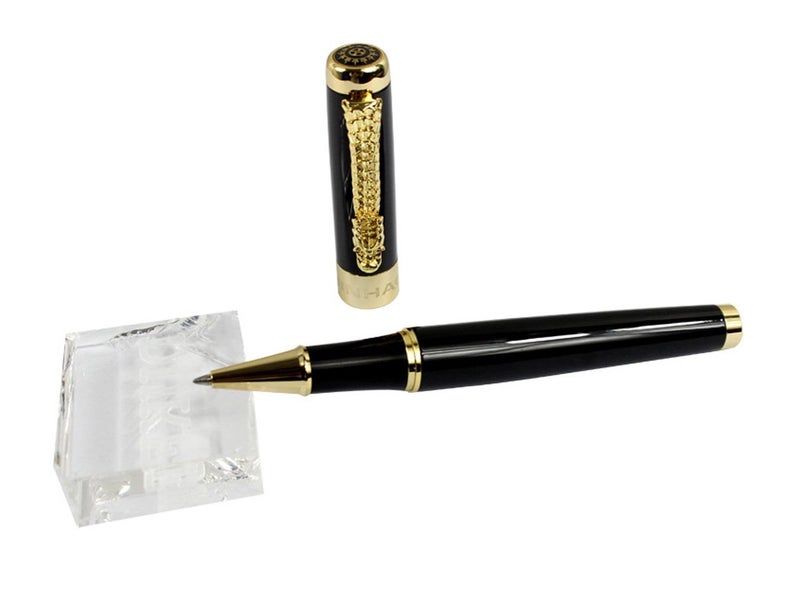 Gullor Luxury Roller Ball Pen Jinhao 1200 Black with Golden Dragon Clip Nice Gift Pen - Image 4