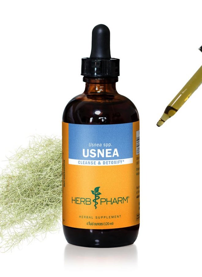 HERB PHARM Usnea Liquid Extract for Cleansing and Detoxification - 4 Ounce  - Image 1