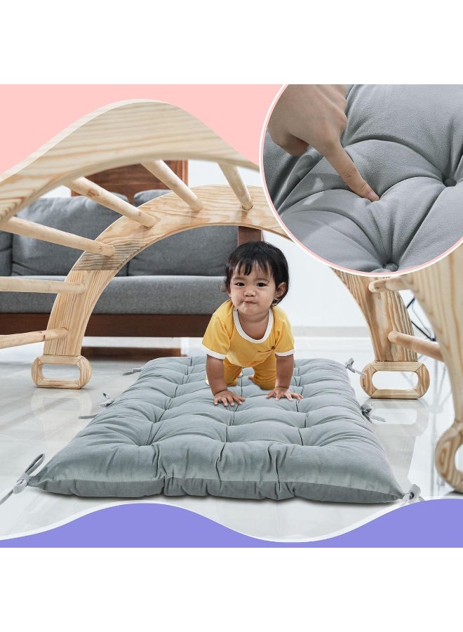 ROYALAY Cushion for Climbing Arch for Kids, Premium Climbing Set Cushion, Arch Cushion Floor Cushion Toddler Nap Mat(43 * 20 * 3inch,Gray) - Image 2