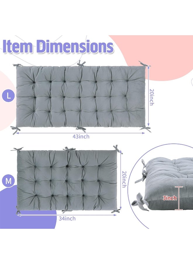 ROYALAY Cushion for Climbing Arch for Kids, Premium Climbing Set Cushion, Arch Cushion Floor Cushion Toddler Nap Mat(43 * 20 * 3inch,Gray) - Image 3