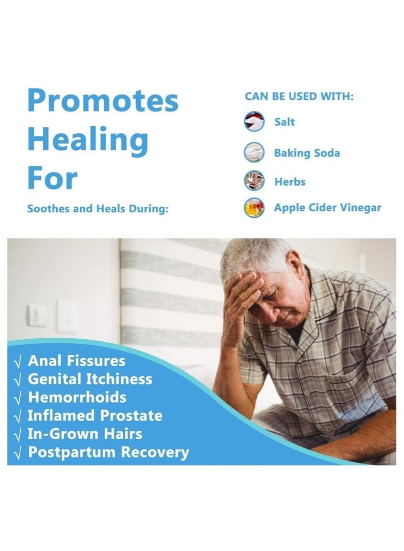 كيلا حمام مقعدي لمقعد المرحاض، مقعد بخار للمرحاض، حوض قابل للطي للعناية بعد الولادة، مناسب للنساء الحوامل، حمام مقعدي للعناية بعد الولادة للبواسير (وردي، مع سيفون) - Image 3