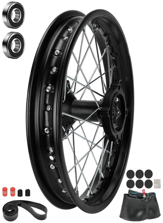 XIKOBY 1.85x14 Dirt Bike Rear Rim Strips Kit for 90/100-14 Tire, for KLX125 KX85 KLX140R TTR125 YZ85 YZ80 RM80 RM85 Taotao DB17 DB27 SR150 DR90 Apollo RFZ Open 125 Motorcycle Parts with 12mm Bearings - Image 1