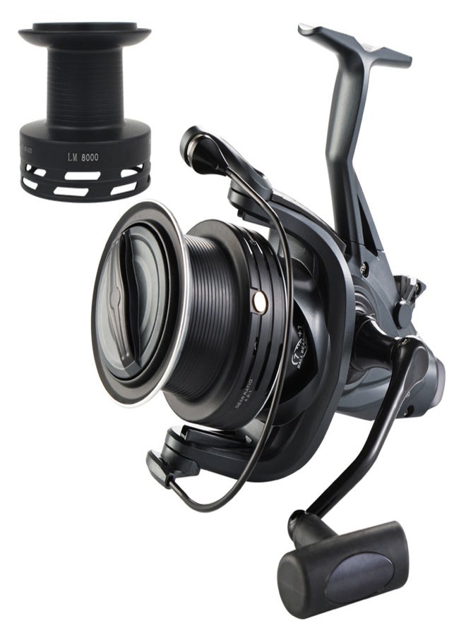 COONOR 4.9:1 Carp Spinning Reel 15kg Brake Force Dual Brake Fishing Reel with Dual Spool for Fishing - Image 1