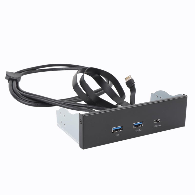 Front Panel USB Hub 5 25 Inch Drive Bay 2 USB A 1 Type C Ports 20Gbps Data Transfer - Image 2