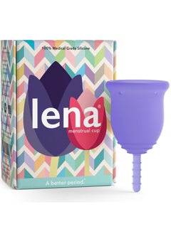 Menstrual Cup Reusable, Soft Silicone, Light & Heavy Flow, Beginner Use Ideal Alternative To Tampons, Pads, Period Underwear Period Solution Regular Capacity Purple