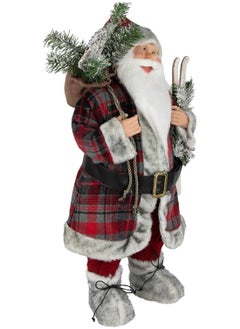 Standing Santa with Frosted Pine Snowshoes and Skis Christmas Figurine 24" - pzsku/ZD2AF046BA387BF050CE7Z/45/_/1732464380/151ea724-6745-4920-8b79-b11e5247df09