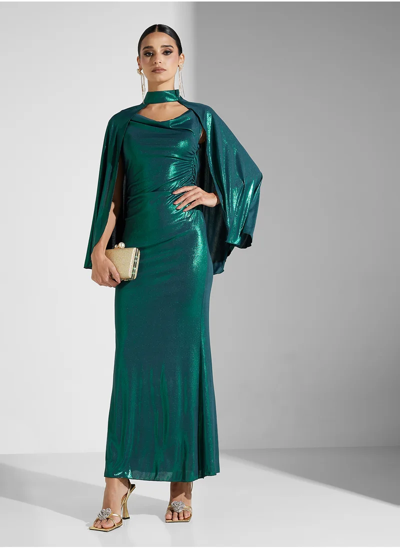 جولدن ابل STRETCH SHIMMER MAXI DRESS