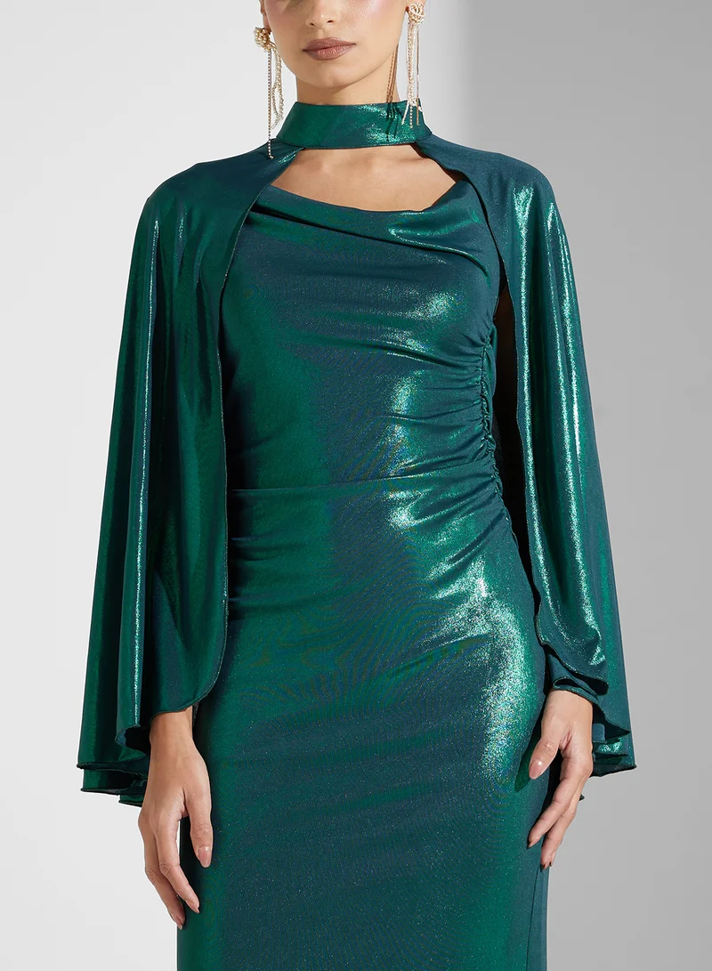 Golden Apple Shimmering Emerald Gown Dress