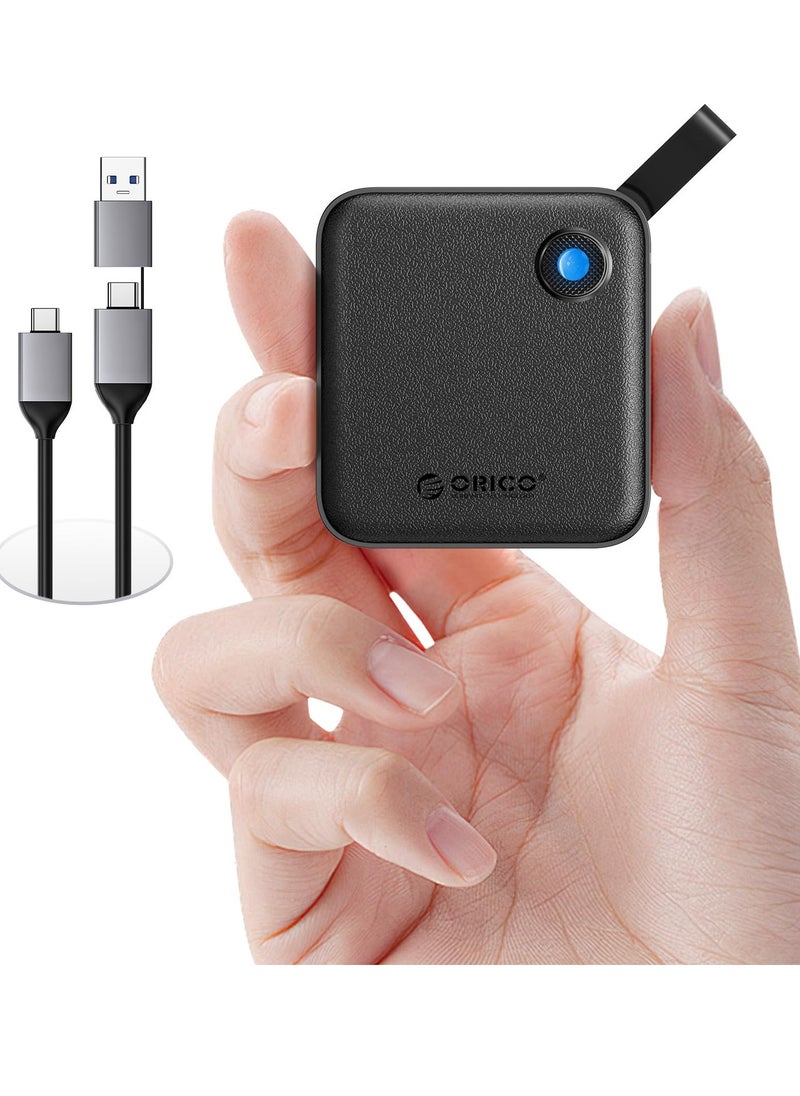 Orico ORICO Portable SSD 512 GB with 2 in 1 USB C Cable, External Solid State Drives, Up to 460MB/s, Status Indicator, Reliable Storage for USB-C Smartphone, Tablet, PC - B5PLUS  - Image 1