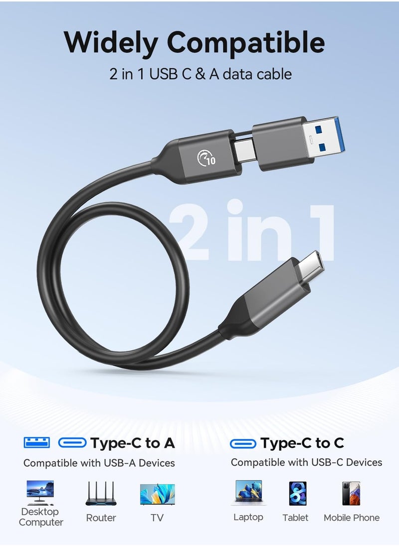 Orico - ORICO Portable SSD 512 GB with 2 in 1 USB C Cable, External Solid State Drives, Up to 460MB/s, Status Indicator, Reliable Storage for USB-C Smartphone, Tablet, PC - B5PLUS - Image 1