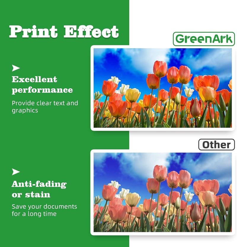 GREENARK خراطيش حبر متوافقة بديلة لـ Canon PGI-280 PGI-280XXL BK خزان حبر أسود عبوة من 2 تعمل مع طابعات PIXMA TR7520 TR8520 TS9120 TS6120 TS6220 TS8120 TS8220 TS9520 TS9521C - Image 5
