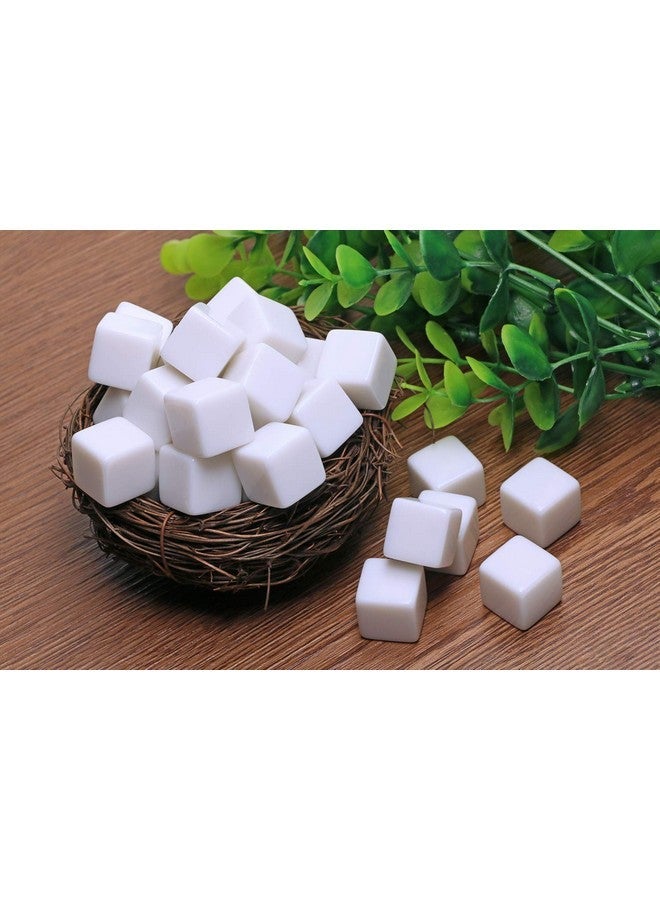 Shapenty 16MM White Acrylic Uniform Blank Dice Cubes for Classroom Board Games, DIY Sticker, Math Counting Teaching, Party Favor, Fun, Alphabet Numbers Puzzle Building Blocks Custom Dice Making, 30PCS - Image 3