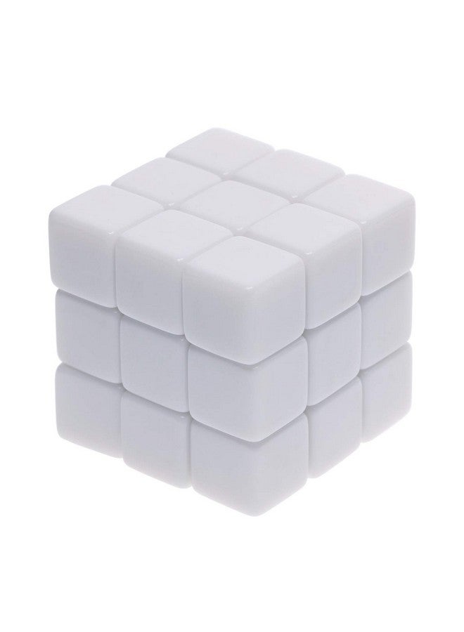 Shapenty 16MM White Acrylic Uniform Blank Dice Cubes for Classroom Board Games, DIY Sticker, Math Counting Teaching, Party Favor, Fun, Alphabet Numbers Puzzle Building Blocks Custom Dice Making, 30PCS - Image 4