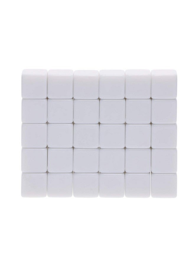 Shapenty 16MM White Acrylic Uniform Blank Dice Cubes for Classroom Board Games, DIY Sticker, Math Counting Teaching, Party Favor, Fun, Alphabet Numbers Puzzle Building Blocks Custom Dice Making, 30PCS - Image 5