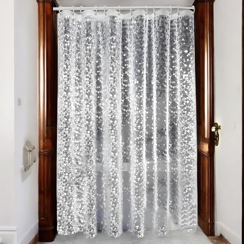 Pop Shade ستارة بوب شيد 0.15 مم عبوة من 1 | ستارة مكيف الهواء | ستارة باب نافذة PVC | ستائر للأبواب | ستارة للحمام | ستارة دش مقاومة للماء | 7 أقدام | شبه شفافة 04.10.24.36 - Image 1