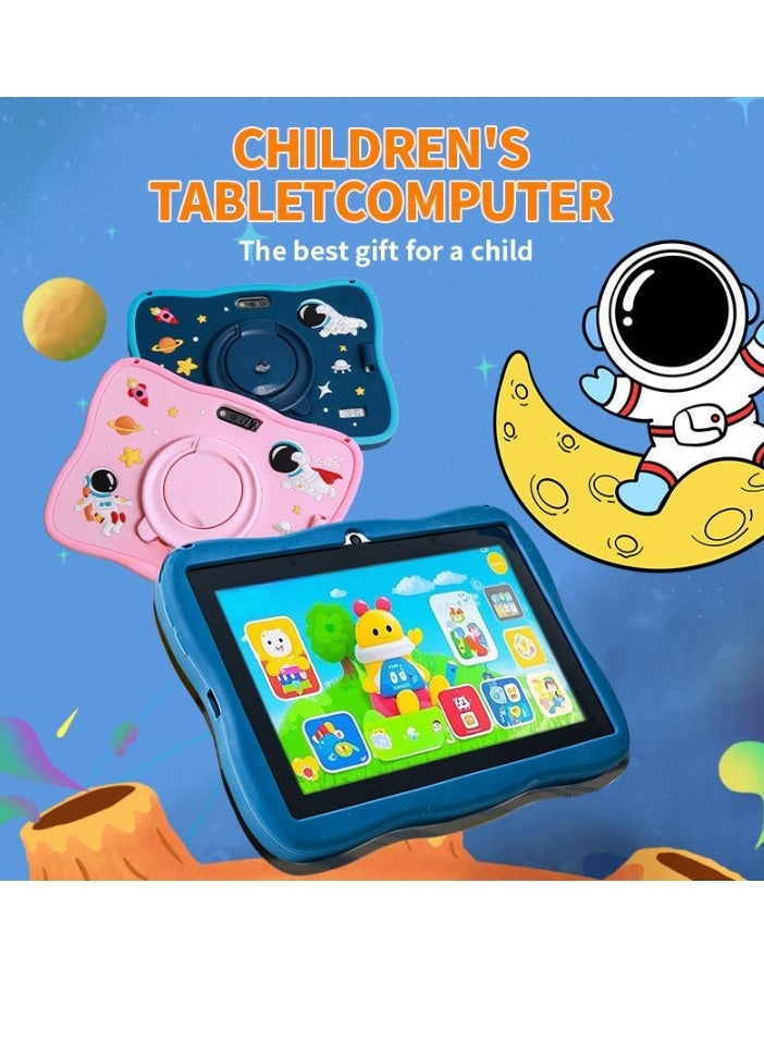 AROAQ E18 Touch Screen Children Tablet, High Definition Kids Playing Tablet, High Performance Quad Core Processor Gaming Pad For Boys And Girls, (1pc, 64GB, Blue) - Image 4