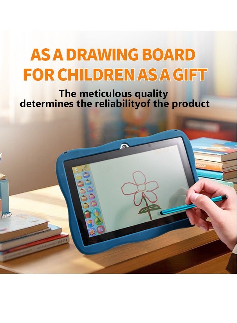 AROAQ E18 Touch Screen Children Tablet, High Definition Kids Playing Tablet, High Performance Quad Core Processor Gaming Pad For Boys And Girls, (1pc, 64GB, Blue) - Image 2