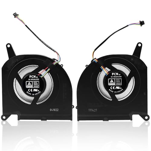 ARLBA CPU+GPU Cooling Fan Replacement for Gigabyte Aorus 15G 15P RX7P RX7G 2021 RTX30 17G XB XC XD GIGABYTE AERO 15 OLED XB XD RP75SA Gigabyte Aero 17 XA HDR WA Series FNGT FNGS DC12V 1A Fan 10mm Thick - Image 1