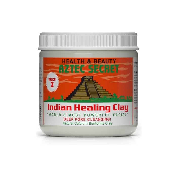 Aztec Secret– Indian Healing Clay 16 Oz – Deep Pore Cleansing Facial & Body Mask – The Original 100% Natural Calcium Bentonite Clay – New Version 2